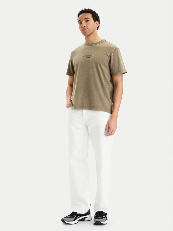 Calvin Klein Jeans Calvin Klein Jeans T-Shirt LV04RB824G Zielony Regular Fit