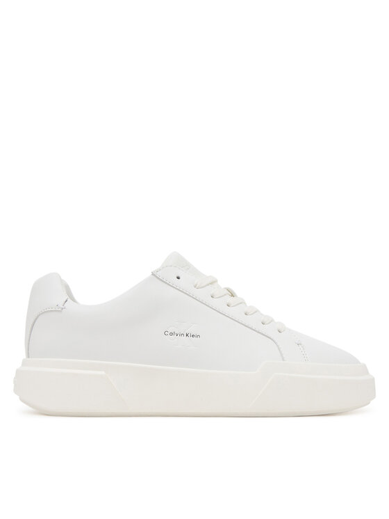 Sneakers Calvin Klein Chunky Cupsole Laceup Lth Wn YW0YW01947 Alb