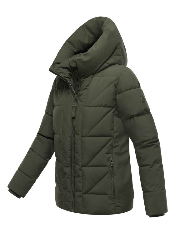 Marikoo Marikoo Kurtka zimowa Kuschelnasee Zielony Regular Fit