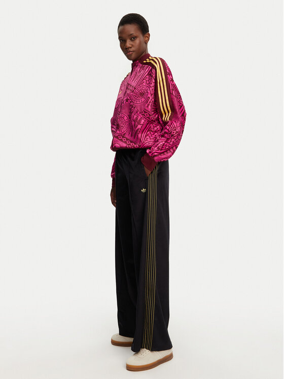 adidas adidas Donji dio trenerke Velour JI5755 Crna Regular Fit