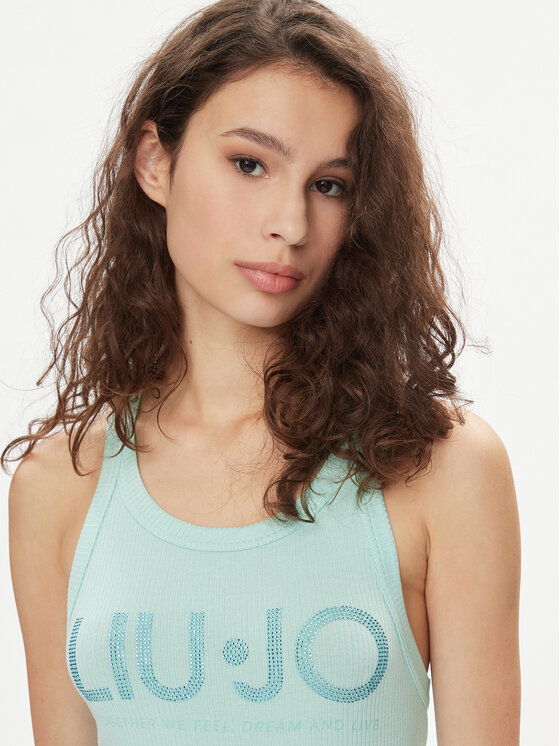 Liu Jo Liu Jo Top MA4327 J4695 Zielony Slim Fit