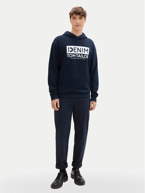 Tom Tailor Denim Tom Tailor Denim Суитшърт 1041482 Тъмносин Regular Fit