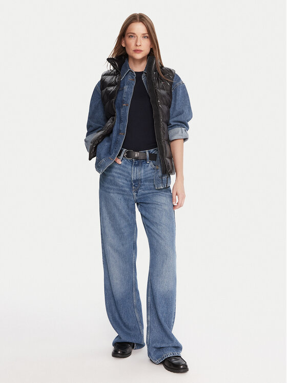 Tommy Jeans Tommy Jeans Športová vesta DW0DW21622 Čierna Slim Fit