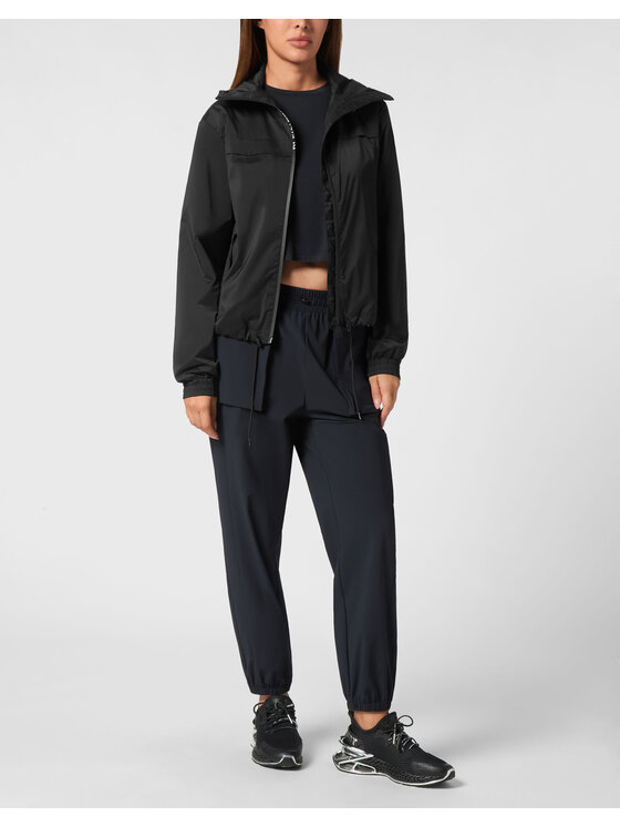 Plein Sport Plein Sport Giacca a vento 22415 Nero Baggy Fit