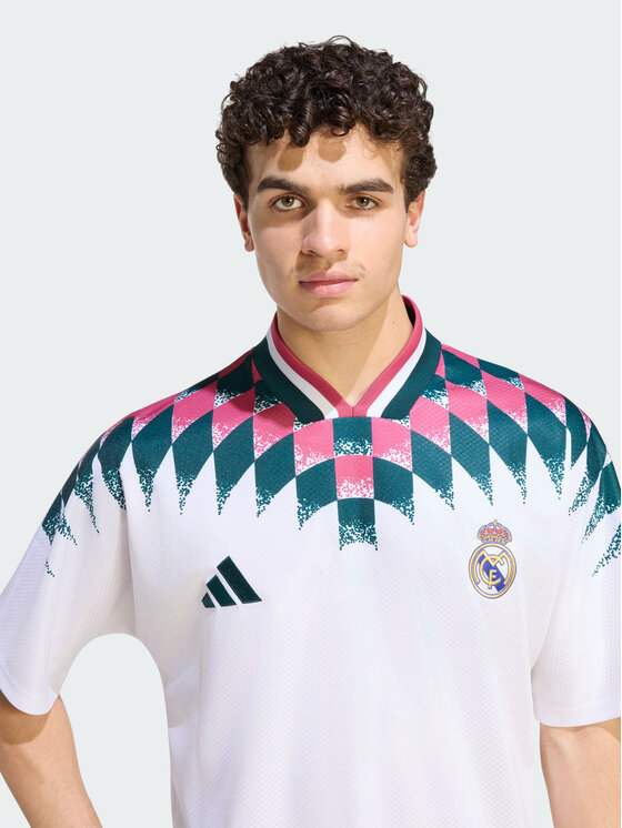 adidas adidas Koszulka techniczna 169223 Biały Loose Fit