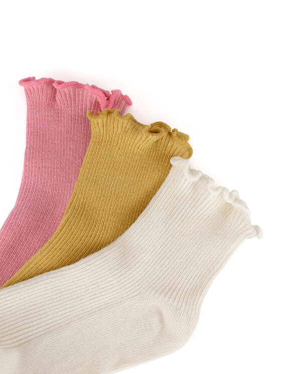 JENNY JENNY Čarape 7KB-003-SS25 (3-pack) Žuta