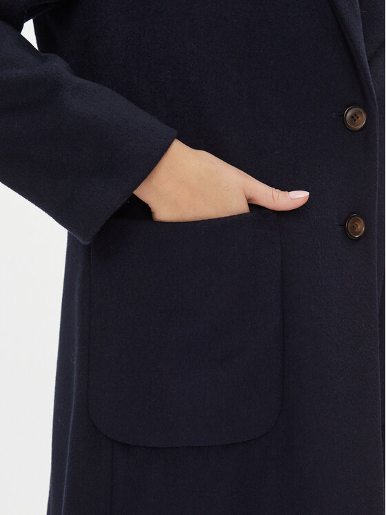 United Colors Of Benetton United Colors Of Benetton Cappotto di lana 28HFDN02V Blu scuro Regular Fit