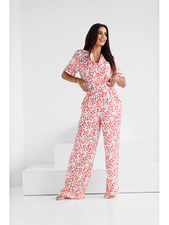 LilaLou LilaLou Piżama Gaby Różowy Regular Fit