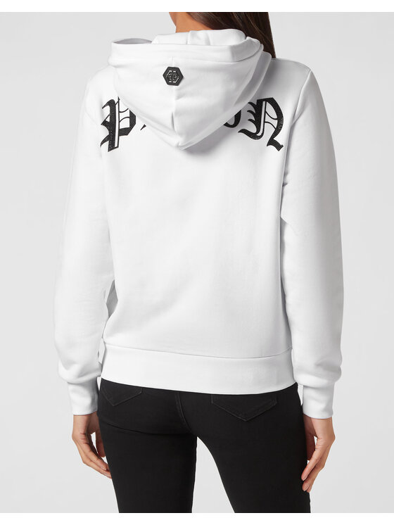PHILIPP PLEIN PHILIPP PLEIN Mikina 1909 Bílá Regular Fit