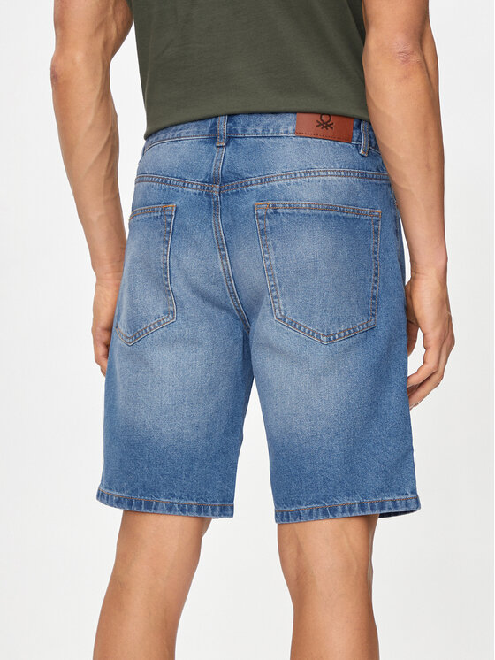 United Colors Of Benetton United Colors Of Benetton Szorty jeansowe 4IPCU900K Niebieski Slim Fit