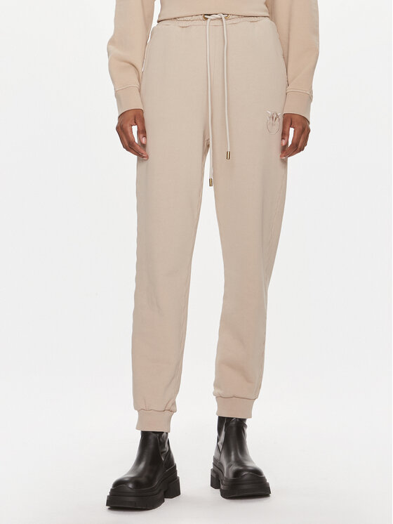 PINKO Pinko Teplákové kalhoty Carico 100371 A1N7 Béžová Regular Fit