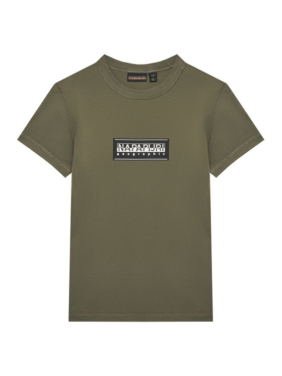 Napapijri T-Shirt S-Chamois NP0A4HYL M Zielony Regular Fit