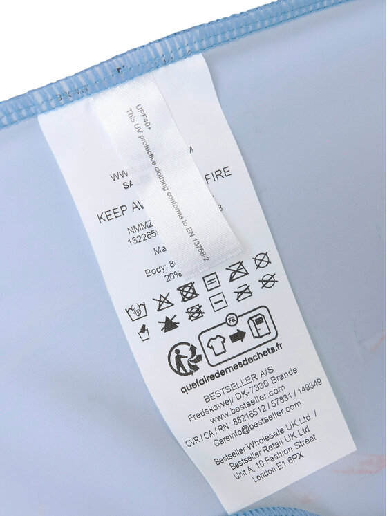 NAME IT NAME IT Ολόσωμη Φόρμα Παραλίας Zilo 13226596 Μπλε