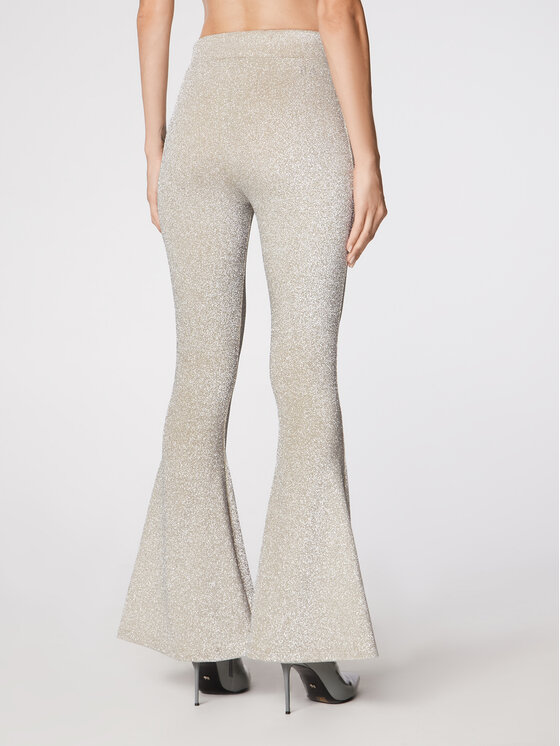 Pantaloni di tessuto Agnetha Beige Regular Fit