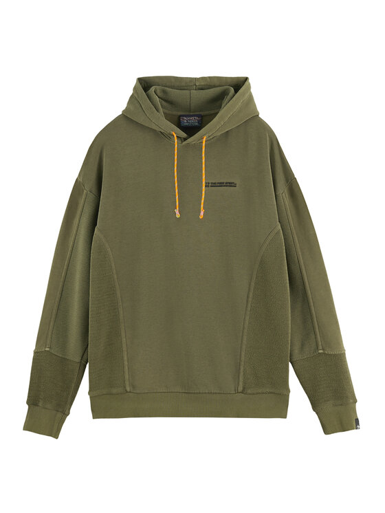 Scotch & Soda Scotch & Soda Світшот 169321 Зелений Relaxed Fit