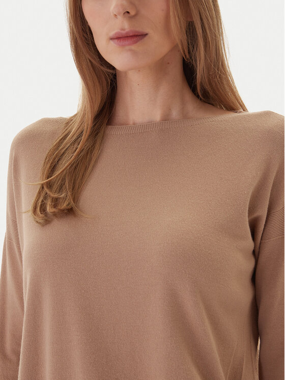 Kontatto Kontatto Sweter 3M0800C Beżowy Regular Fit