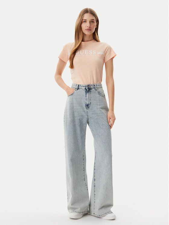 Guess Guess T-krekls V5GI03 I3Z14 Oranžs Regular Fit