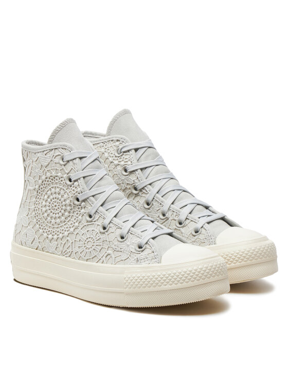 Converse Converse Trampki Chuck Taylor All Star Lift Platform Butterflies A07538C Biały
