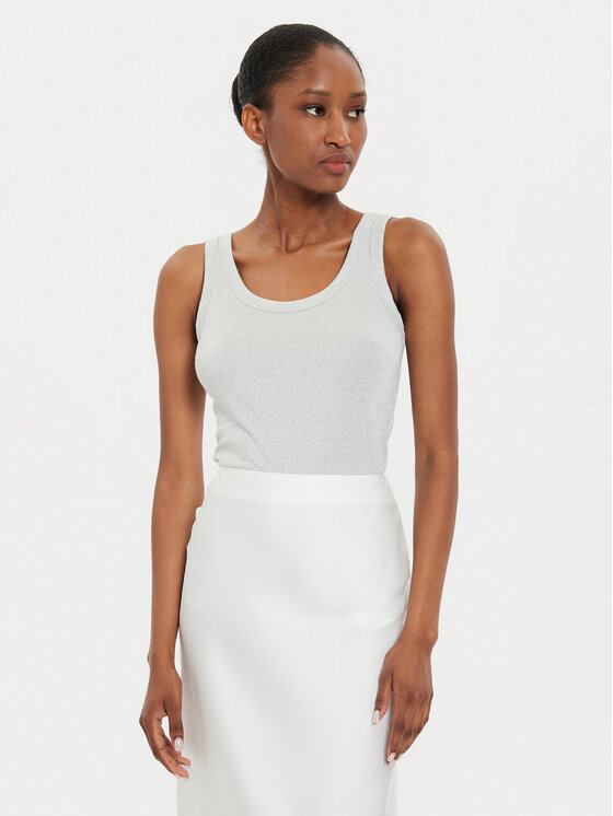 ViCOLO Top UB0009 Strieborná Regular Fit