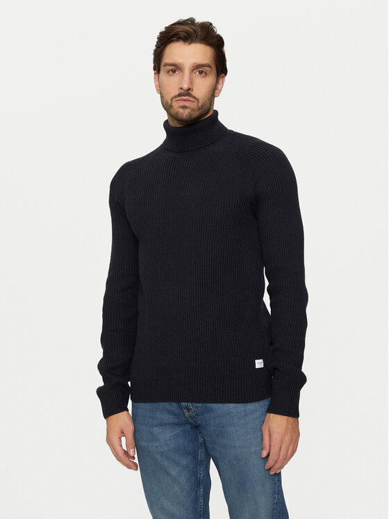 Jack & Jones Jack & Jones Bluză cu gât Pannel 12258472 Bleumarin Regular Fit