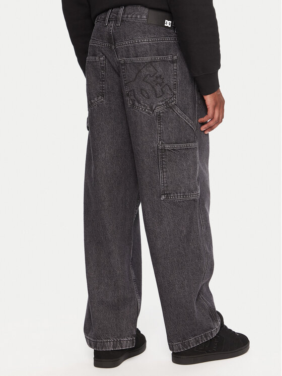 DC DC Τζιν Worker Carpenter Bac EDYDP03432 Μαύρο Baggy Fit