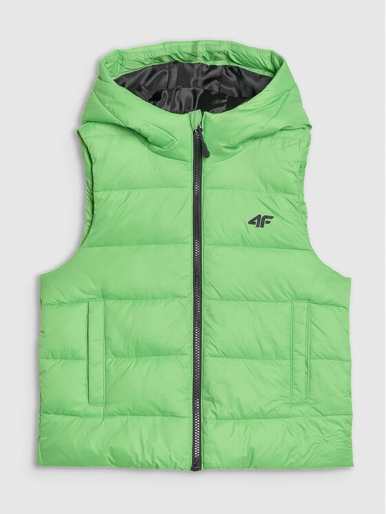 4F 4F Gilet 4FJWSS25TVJAM169-45S Verde Regular Fit