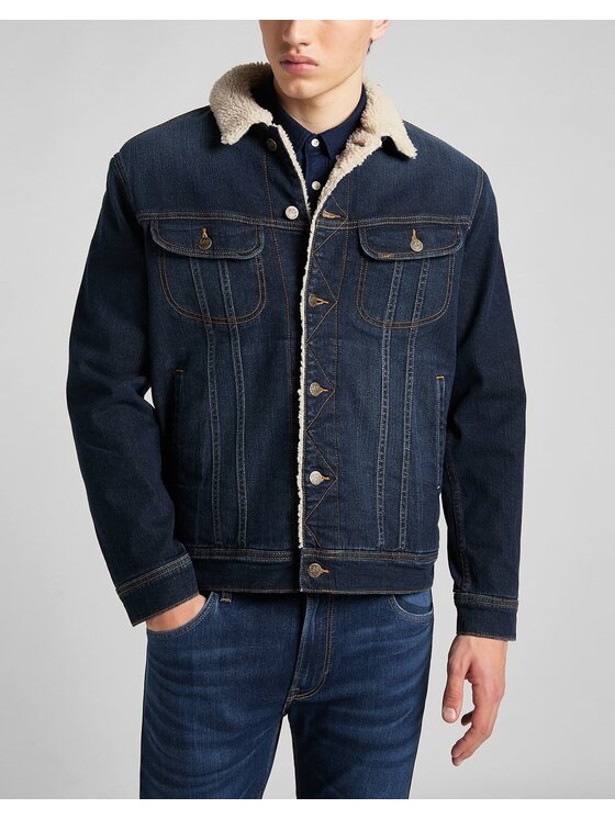 Lee Lee Giacca di jeans SHERPA JACKET Blu Regular Fit