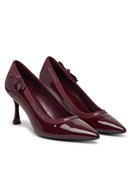 KARL LAGERFELD KARL LAGERFELD Lodičky Sienna KL32708R Bordó
