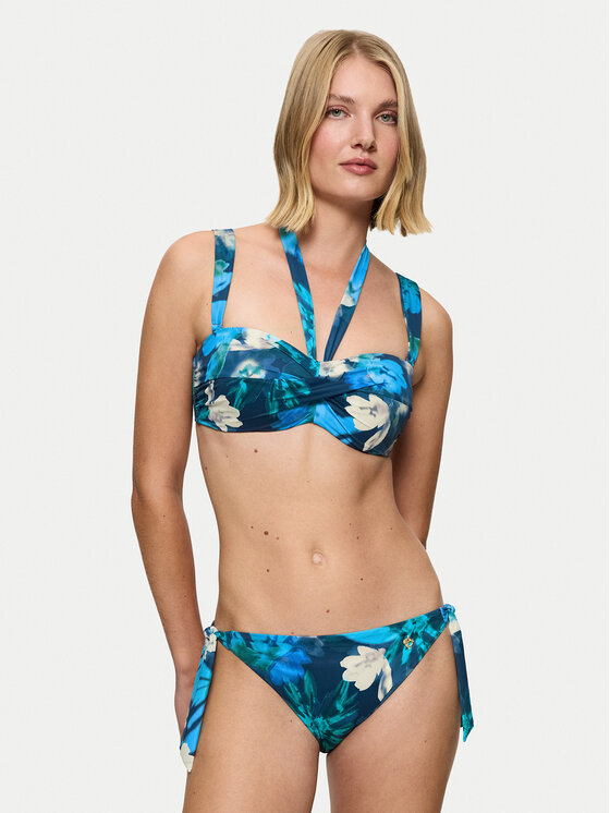 Triumph Triumph Spodní část bikin Summer Fleur 10222309 Modrá