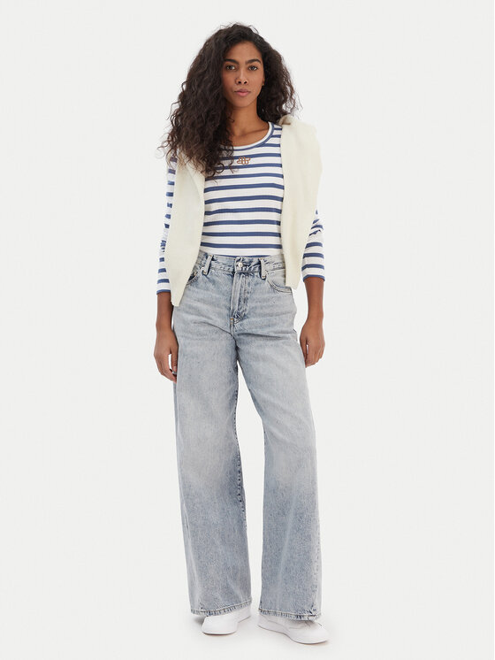 Tommy Hilfiger Tommy Hilfiger Jeansy 70's WW0WW48519 Niebieski Wide Leg