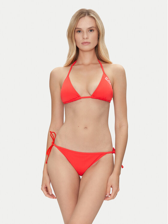 Dámské Plavky EA7 Emporio Armani, Velikost:M, Barva: Červená, 7W000318 AF12599 A5064
