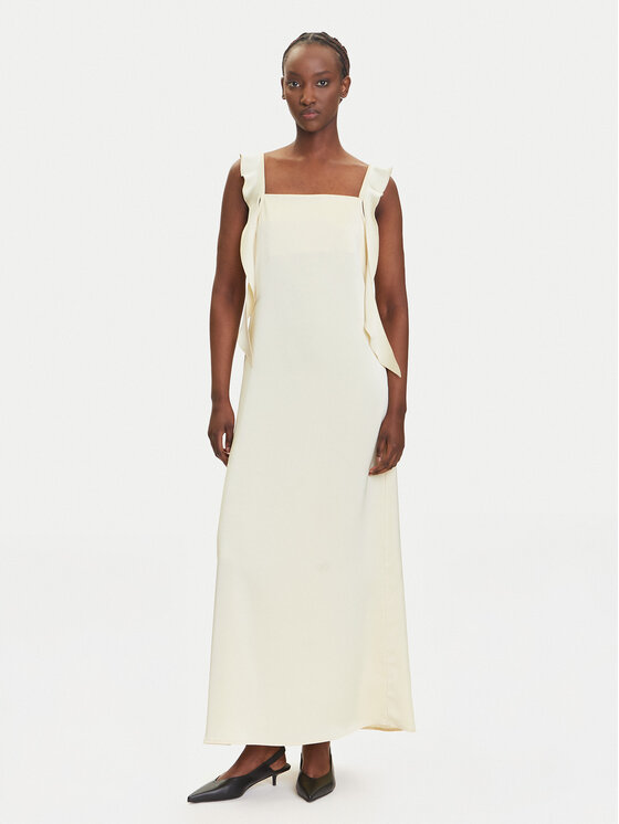 Vero Moda Abito da cocktail Eloisa 10340914 Beige Slim Fit, taglia : M
