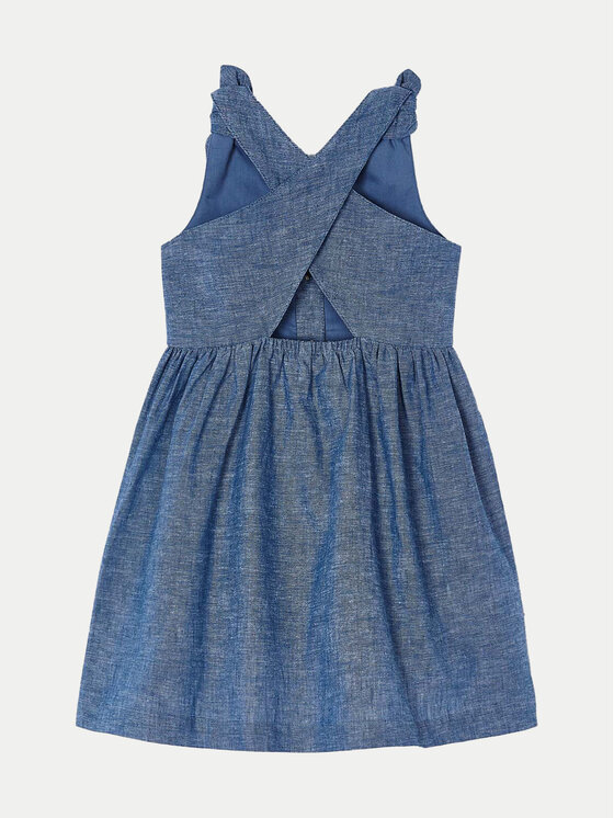 Mayoral Mayoral Sommerkleid 3928 Blau Regular Fit