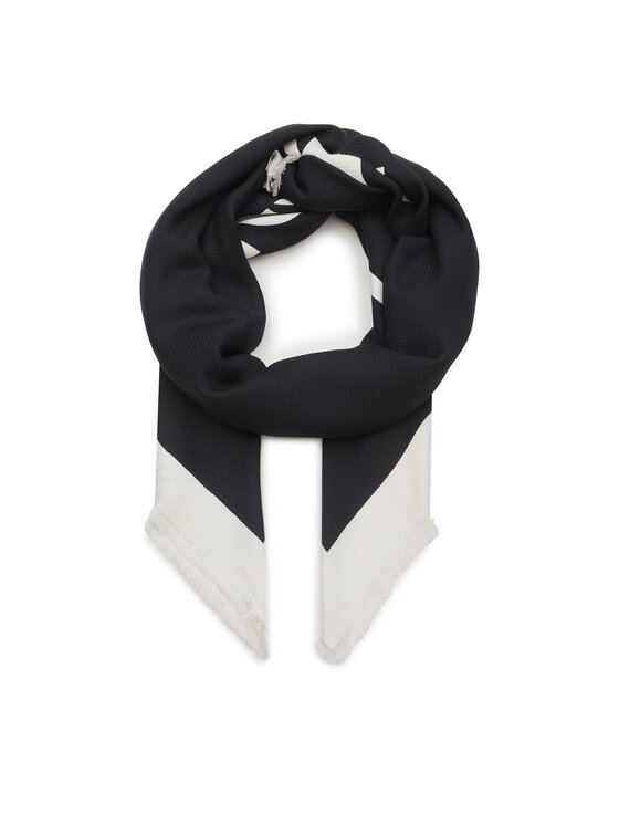 Calvin Klein Naglavna Ruta Contrast Logo Jacquard Scarf K60K611739 Črna