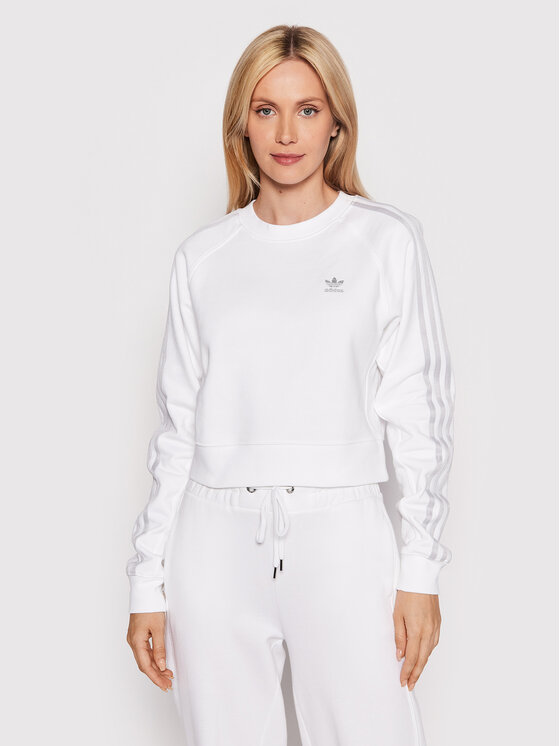 Felpa adicolor Classics High Shine HF7531 Bianco