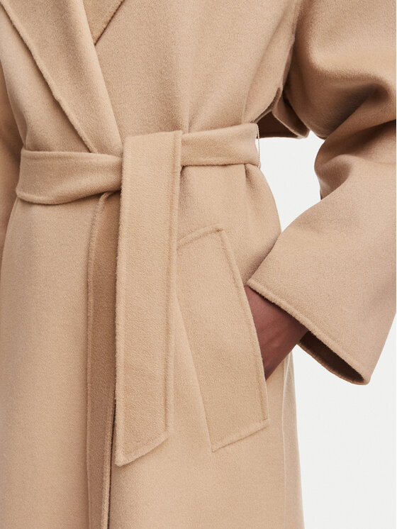 Weekend Max Mara Weekend Max Mara Gyapjú kabát Operoso 2625016011 Világosbarna Regular Fit