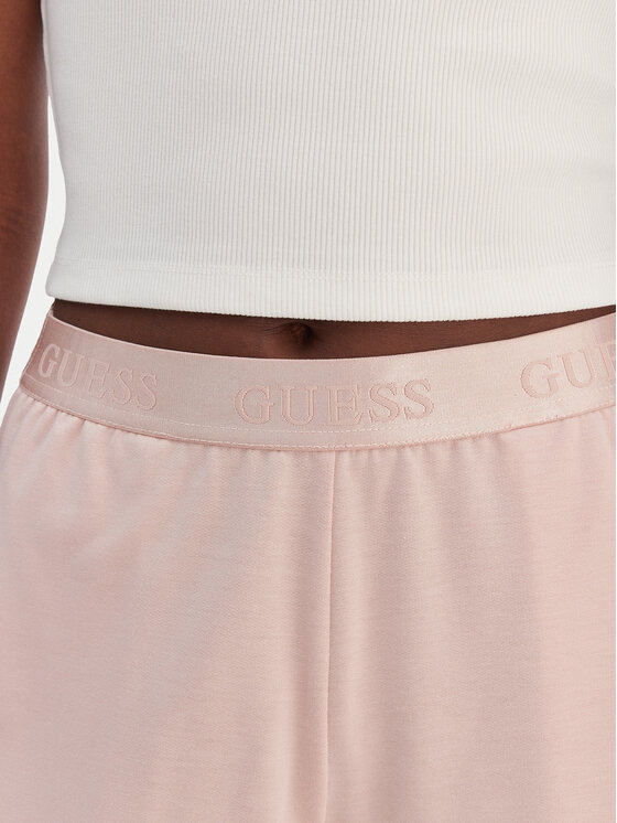Guess Guess Športové kraťasy O6GD02 KCQP2 Ružová Relaxed Fit