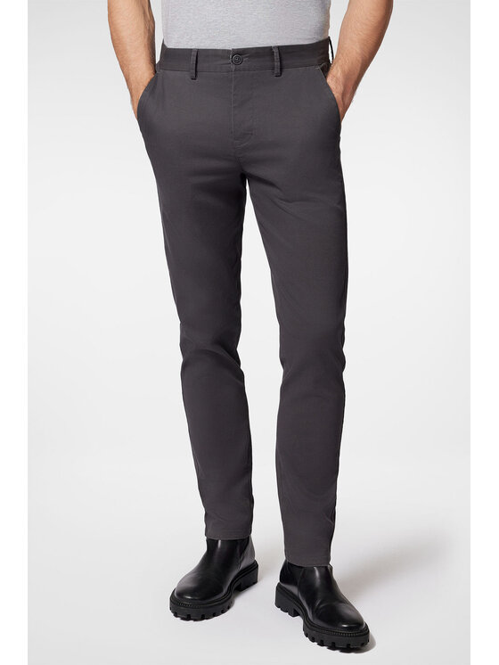 Próchnik Próchnik Chinosy PM2 SP082223000009 Szary Slim Fit