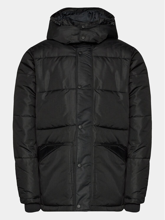 Gap Gap Μπουφάν χειμωνιάτικο 726357-00 Μαύρο Relaxed Fit