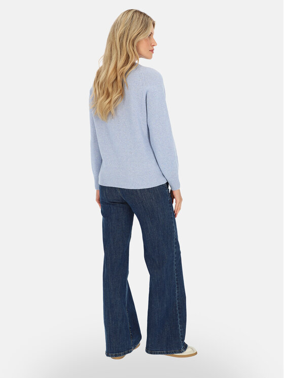 L’AF L’AF Sweter Lana Niebieski jasny Reglan Fit