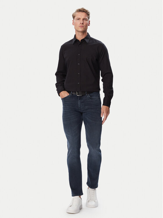 BOSS BOSS Jeans hlače Delaware  50571765 Mornarsko modra Slim Fit