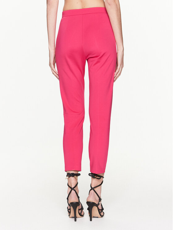 PINKO Pinko Spodnie materiałowe 100152 A0HM Różowy Slim Fit