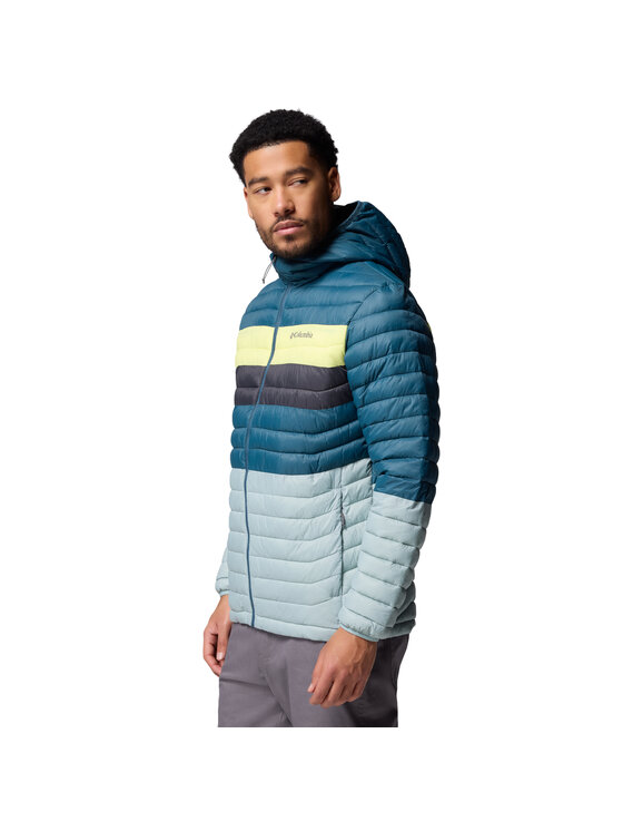 Columbia Columbia Giacca di transizione Columbia Powder Pass Hooded Jacket Blu Regular Fit