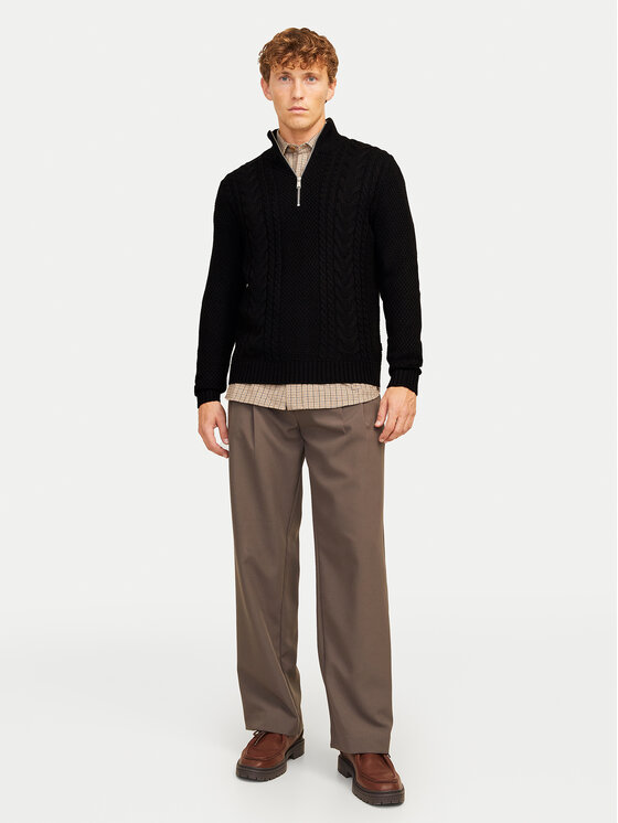 Jack&Jones Jack&Jones Džemper Craig 12260826 Crna Regular Fit