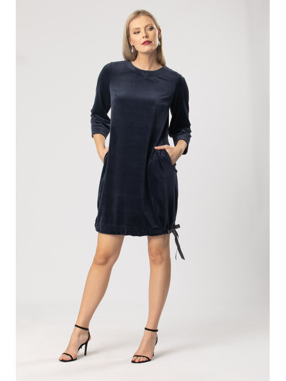 QUIOSQUE QUIOSQUE Každodenné šaty 13-D-4166 Tmavomodrá Regular Fit