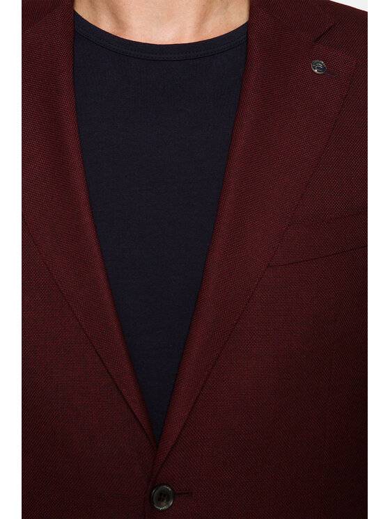 Lancerto Lancerto Garnitur Rosewood Bordowy Regular Fit