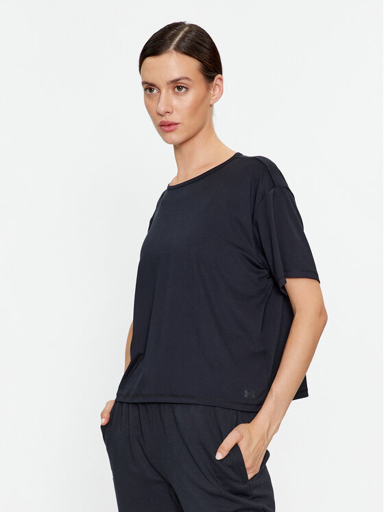 Under Armour Under Armour Majica Motion Ss 1379178 Črna Loose Fit