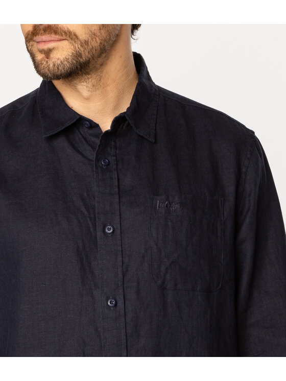 Lee Cooper Lee Cooper Koszula ROGER 2020 Granatowy Regular Fit