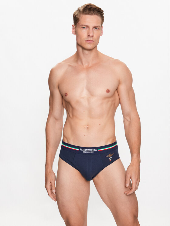 Aeronautica Militare Aeronautica Militare Set od 2 para slip gaćica AM1USL001 Tamnoplava