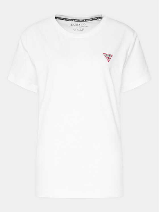Guess Guess Тишърт W2YI44 J1314 Бял Slim Fit